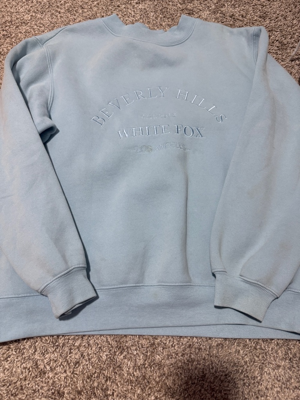 White Fox Crewneck Sweatshirt